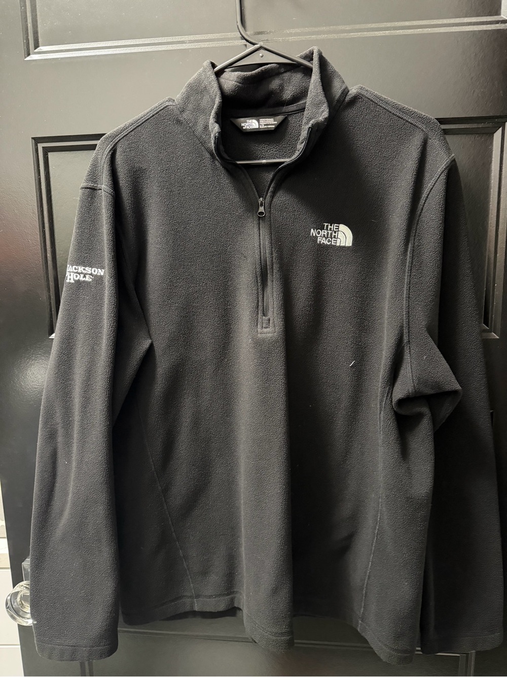 The North Face Jackson Hole Black 1/4 Zip Fleece Pullover Men’s